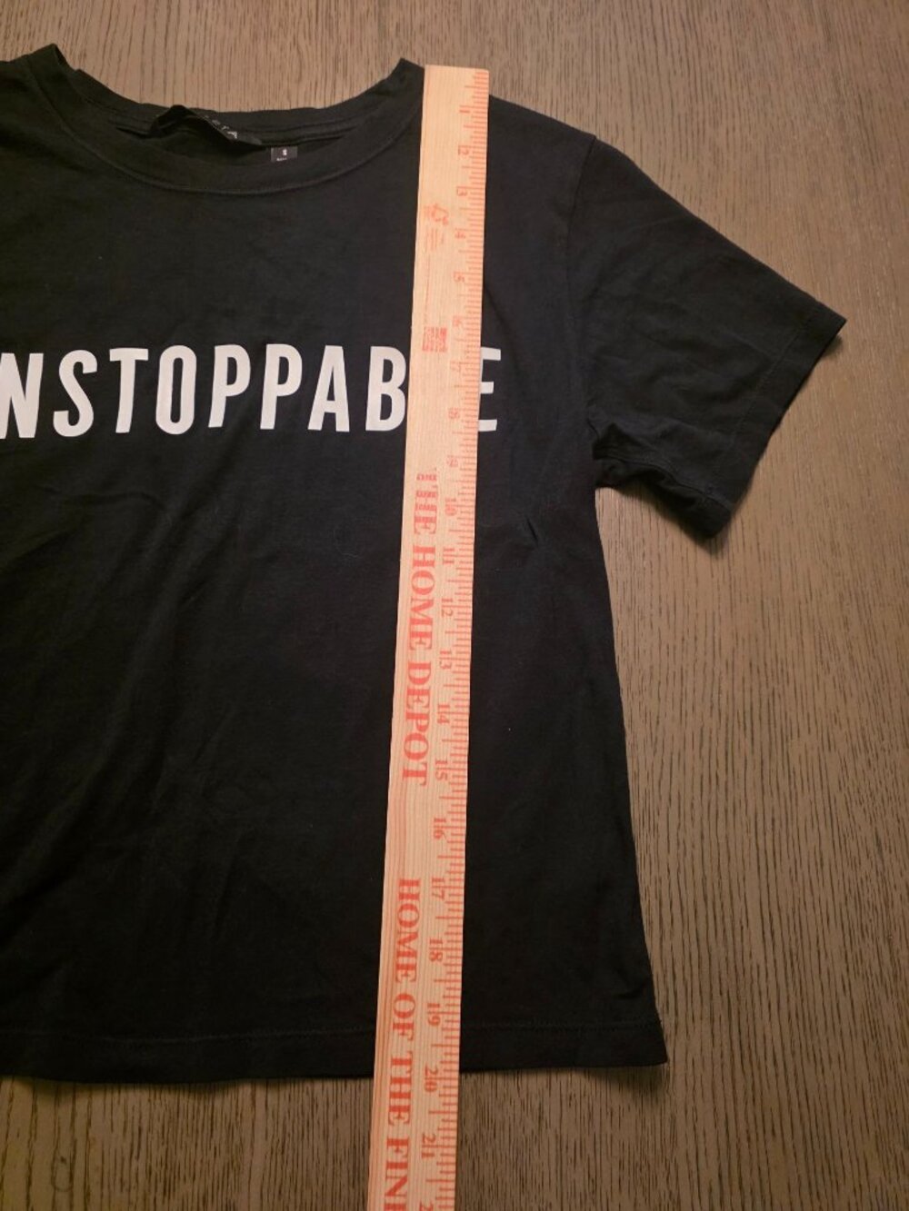 Athleta Black Modal Blend Unstoppable Graphic T Shirt size S EUC - Picture 5 of 7